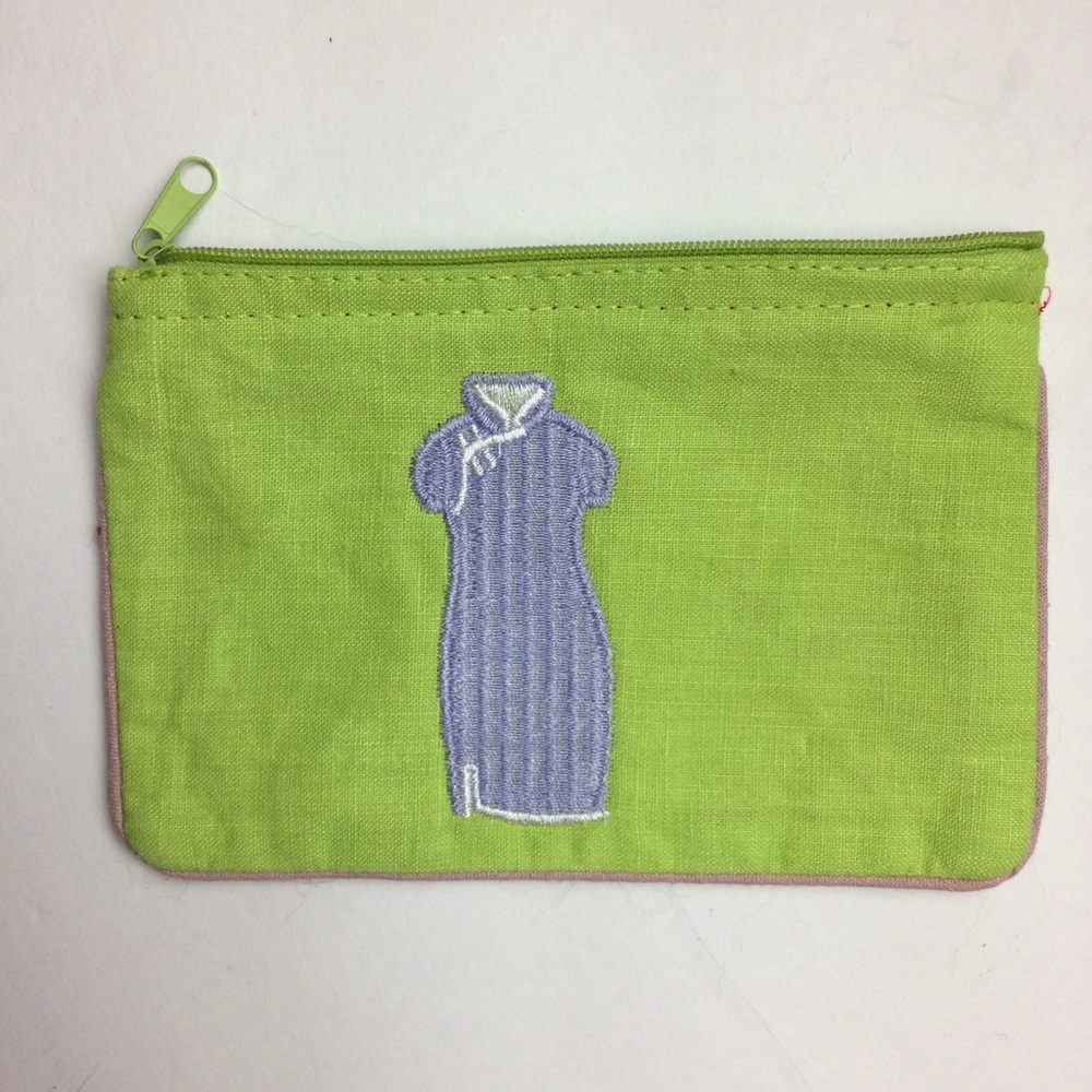 NWOT little cotton zippered pouch great for purse
